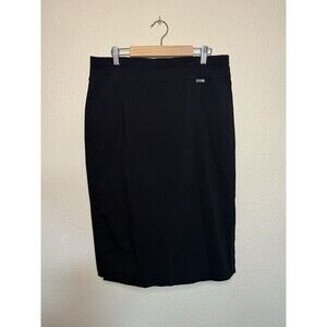 Women’s International Concepts Spandex Mini Skirt In Black Size Medium Office